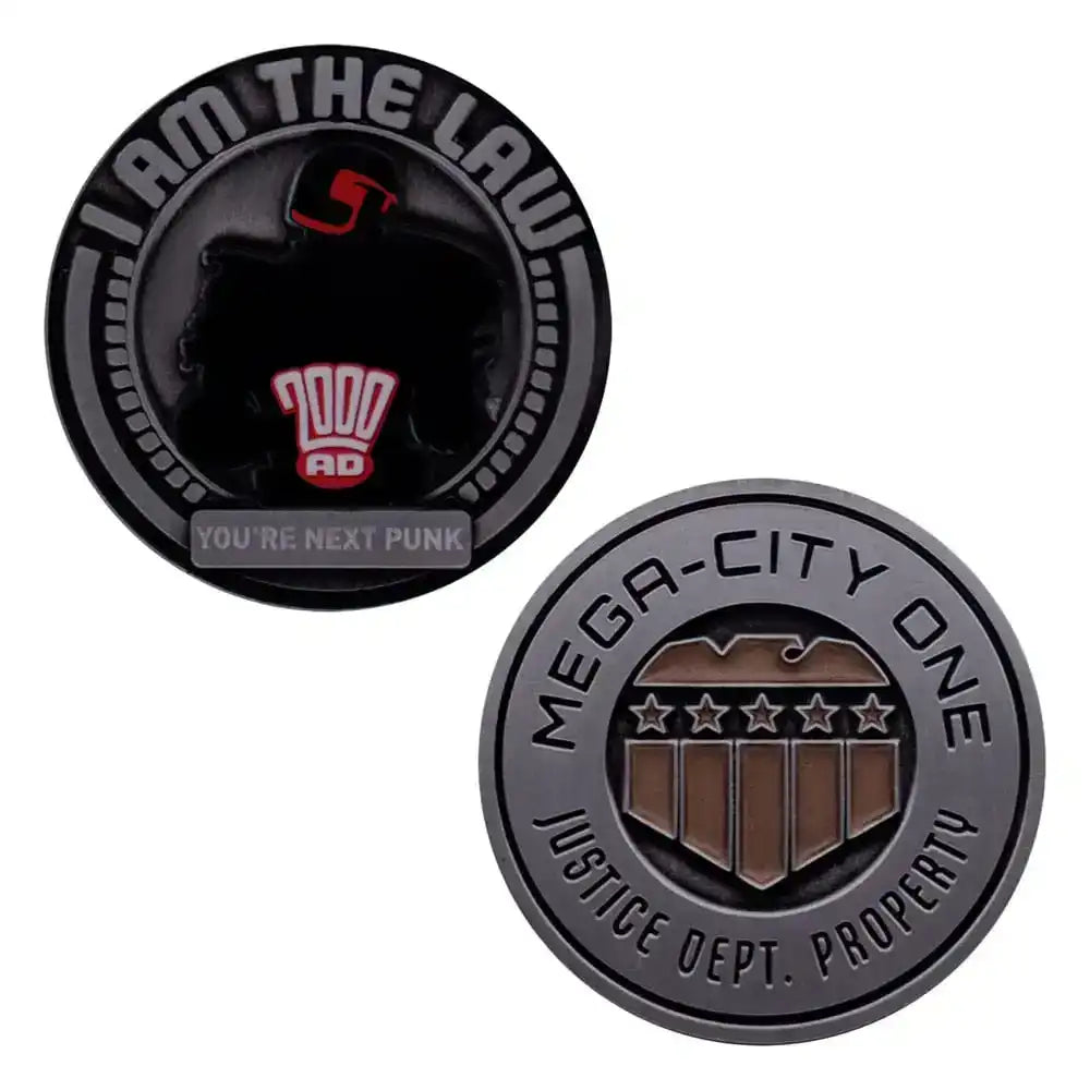 2000 AD Sammelmünze Judge Dredd Mega-City One Limited Edition - Smalltinytoystore