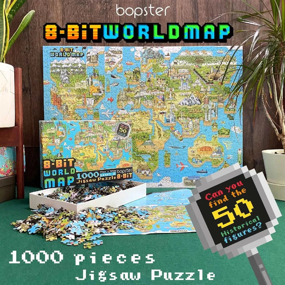 8-Bit Pixel Puzzle World Level 3 1000 Teile - Smalltinytoystore