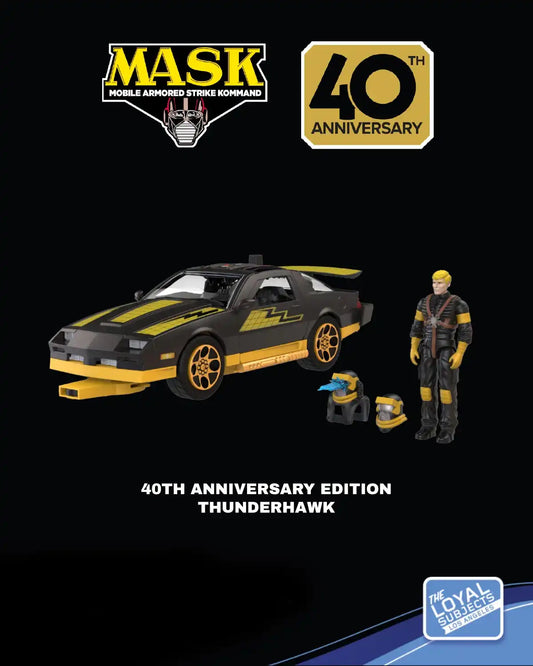 M.A.S.K. 40TH EDITION BLACK & GOLD COLLECTION THUNDERHAWK THE LOYAL SUBJECTS