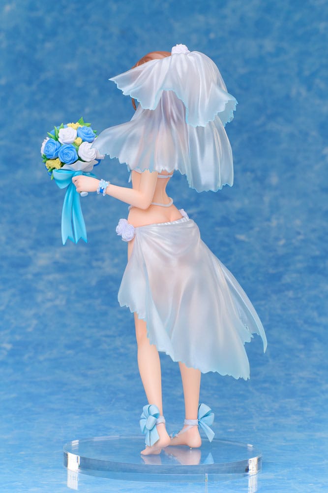 A Certain Scientific Railgun T PVC Statue 1/7 Mikoto Misaka Wedding Swimsuit Ver. 25 cm - Smalltinytoystore