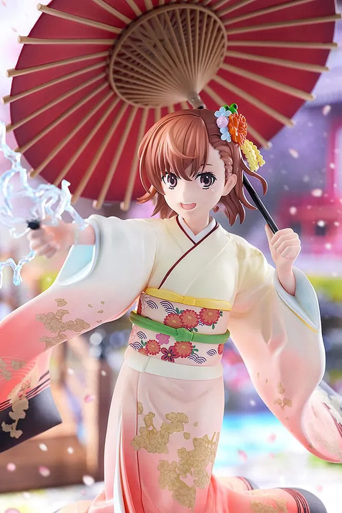 A Certain Scientific Railgun T Statue 1/7 Mikoto Misaka Furisode Kimono Ver. 28 cm - Smalltinytoystore