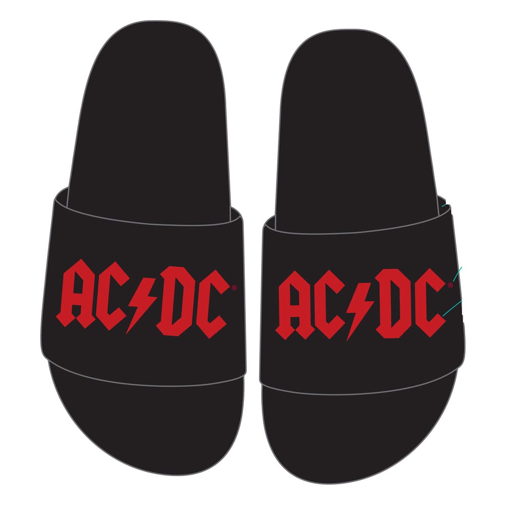 AC/DC Hausschuhe Logo Größe S - Smalltinytoystore