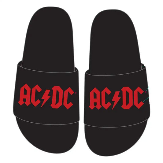 AC/DC Hausschuhe Logo - Smalltinytoystore