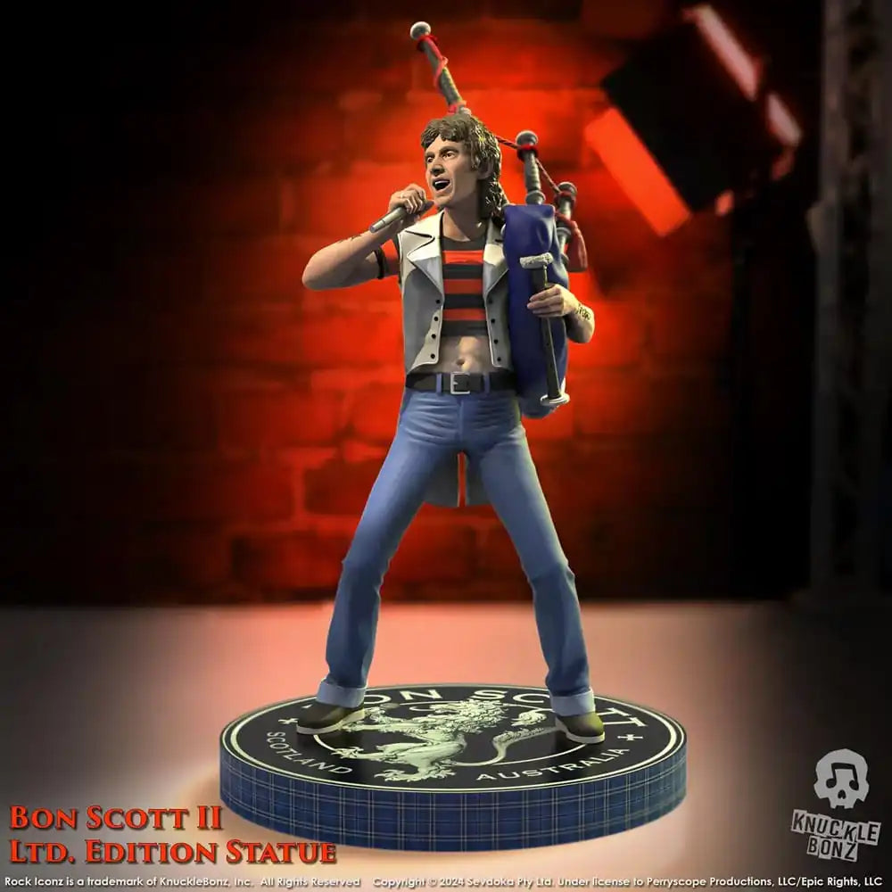 AC/DC Rock Iconz Statue Bon Scott II 24 cm - Smalltinytoystore