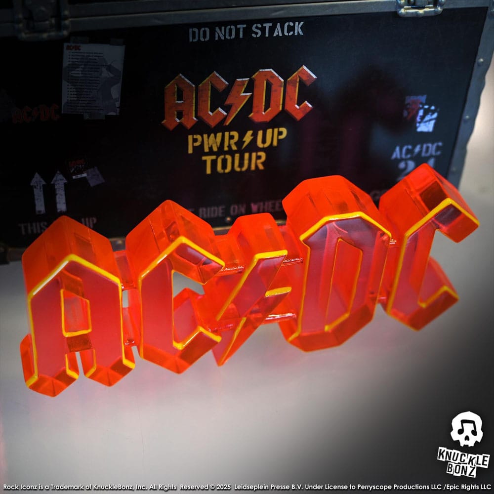 AC/DC Rock Ikonz On Tour Statue PWR UP Tour Road Case - Smalltinytoystore