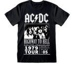 AC/DC T-Shirt Highway To Hell 1979 Tour Black Größe M - Smalltinytoystore