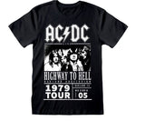 AC/DC T-Shirt Highway To Hell 1979 Tour Black Größe S - Smalltinytoystore