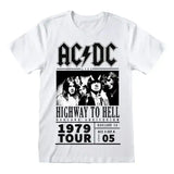 AC/DC T-Shirt Highway To Hell 1979 Tour White - Smalltinytoystore