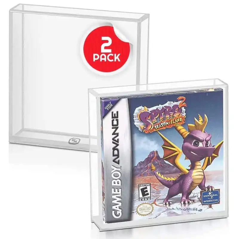 Acrylgehäuse 2er-Pack für Gameboy/Gameboy Advance Spiele - Smalltinytoystore