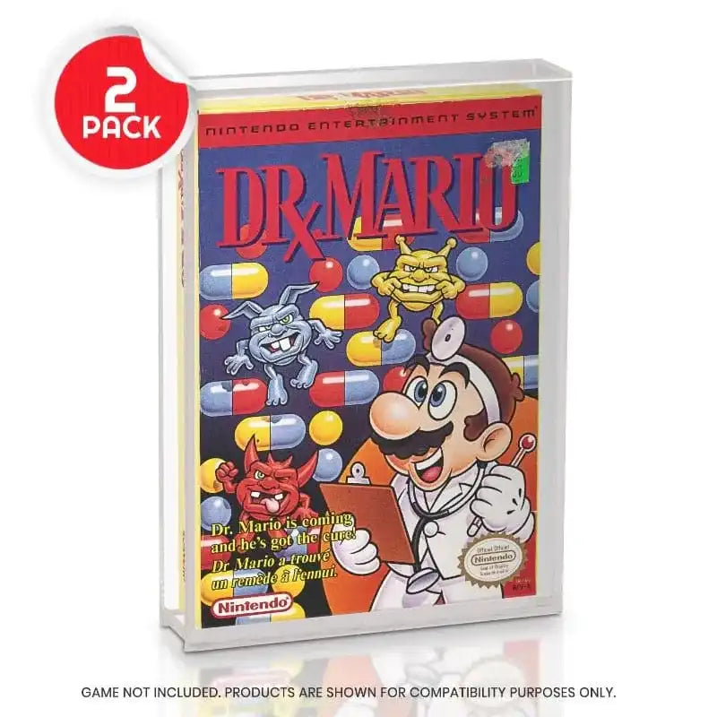 Acrylgehäuse 2er-Pack für NES Spiele - Smalltinytoystore