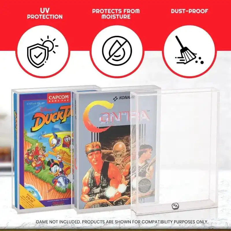 Acrylgehäuse 2er-Pack für NES Spiele - Smalltinytoystore