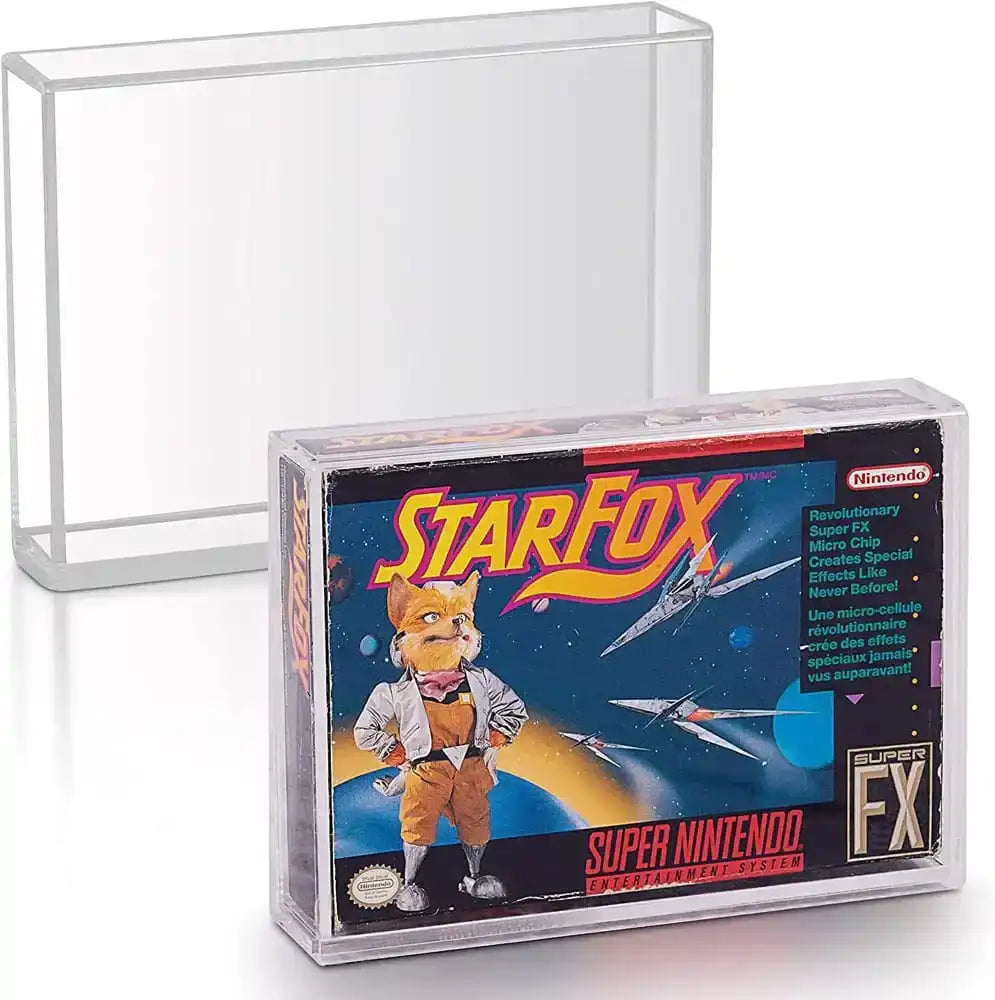 Acrylgehäuse 2er-Pack für SNES/N64 Spiele - Smalltinytoystore