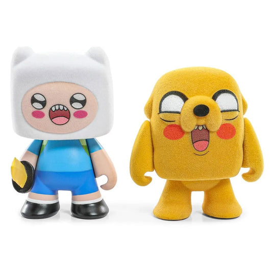 Adventure Time Minifiguren 2er-Pack Finn & Jake Flocked 7 cm - Smalltinytoystore