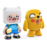 Adventure Time Minifiguren 2er-Pack Finn & Jake Flocked 7 cm - Smalltinytoystore