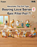 Alexander The Fat Tiger Blind Box Minifiguren Roaring Love Series 2: Epic Filial Fabil 7 cm Display (8) - Smalltinytoystore
