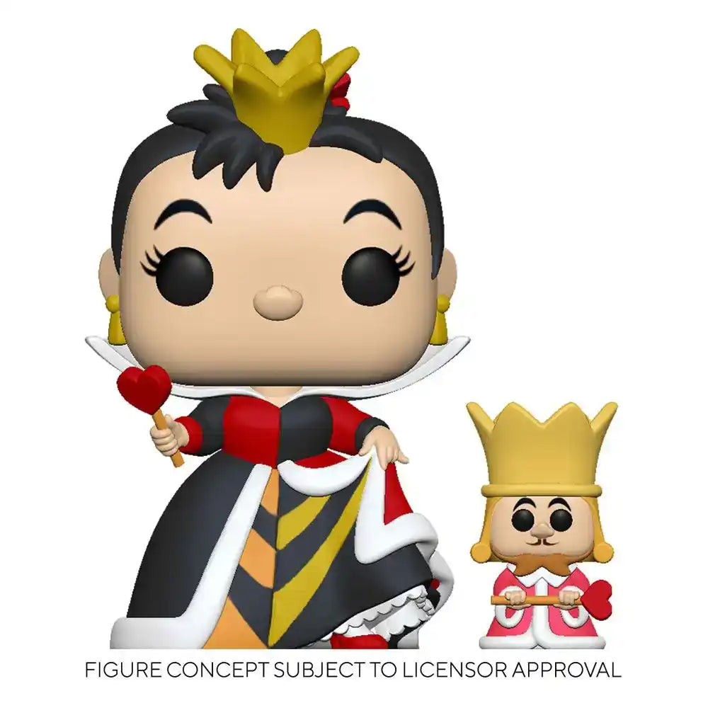 Alice im Wunderland POP! & Buddy Vinyl Figur Queen w/King 9 cm - Smalltinytoystore