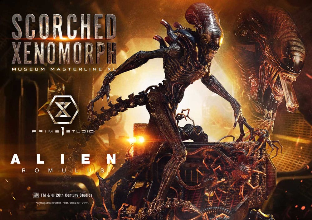 Alien: Romulus Museum Masterline XL Statue 1/3 Scorched Xenomorph 98 cm - Smalltinytoystore