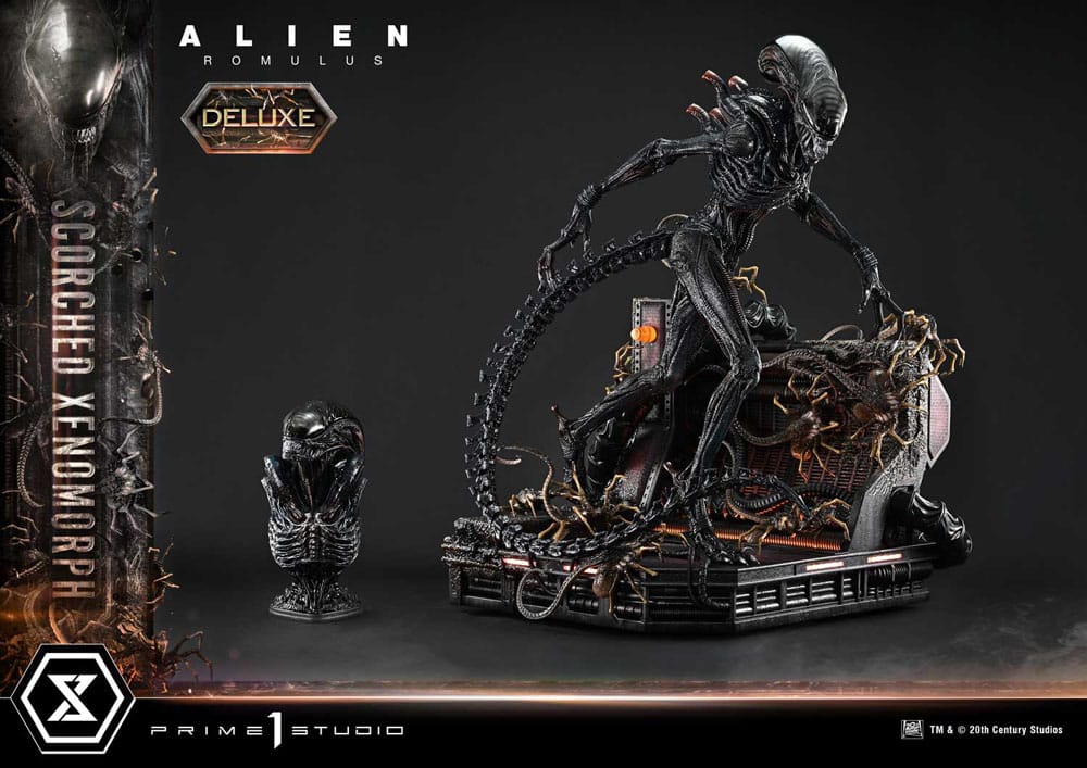 Alien: Romulus Museum Masterline XL Statue 1/3 Scorched Xenomorph Deluxe Version 98 cm - Smalltinytoystore