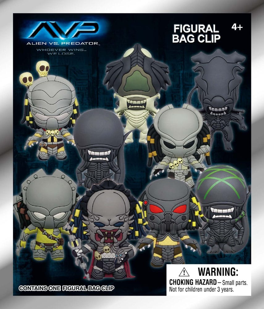 Alien vs. Predator 3D PVC-Taschenanhänger Display (24) - Smalltinytoystore