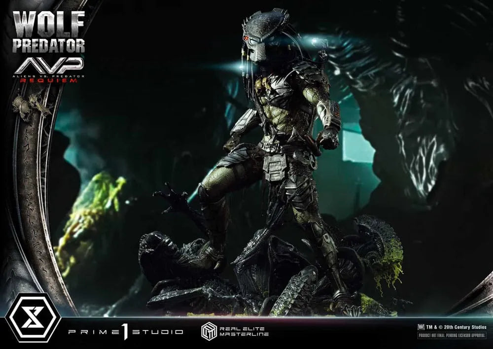 Alien vs. Predator Real Elite Masterline Series Statue 1/3 Requiem Wolf Predator 95 cm - Smalltinytoystore