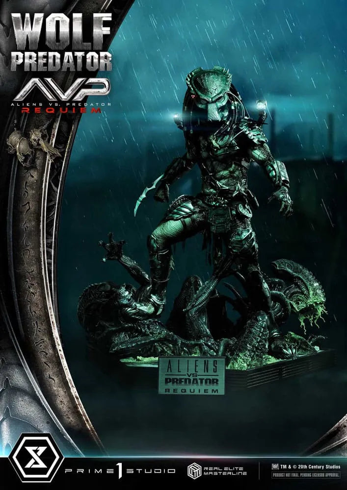 Alien vs. Predator Real Elite Masterline Series Statue 1/3 Requiem Wolf Predator 95 cm - Smalltinytoystore