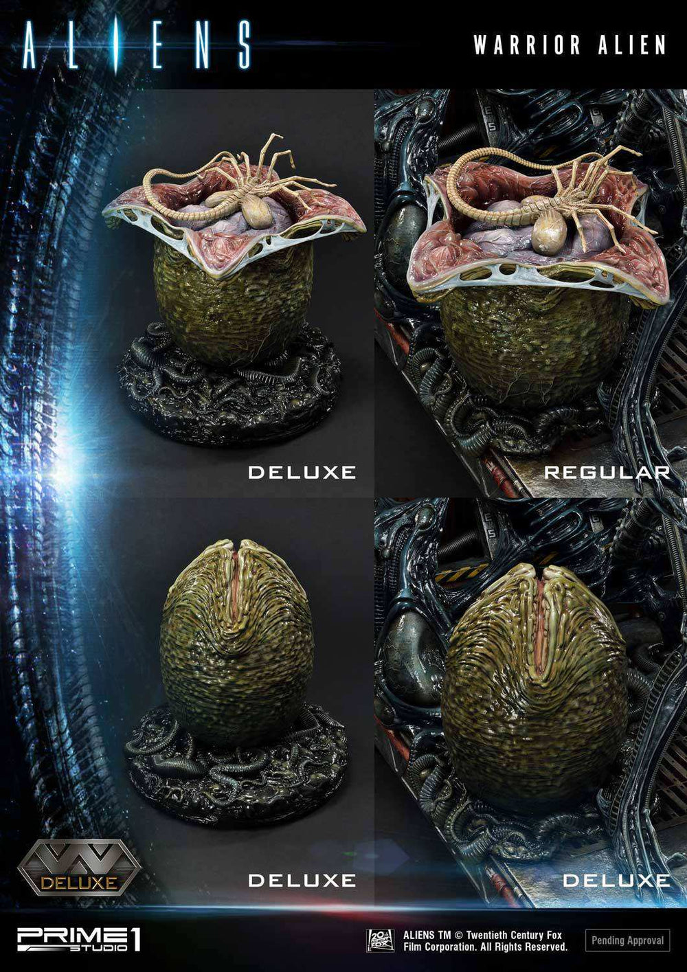 Aliens Premium Masterline Series Statue Warrior Alien Deluxe Bonus Version 67 cm - Smalltinytoystore