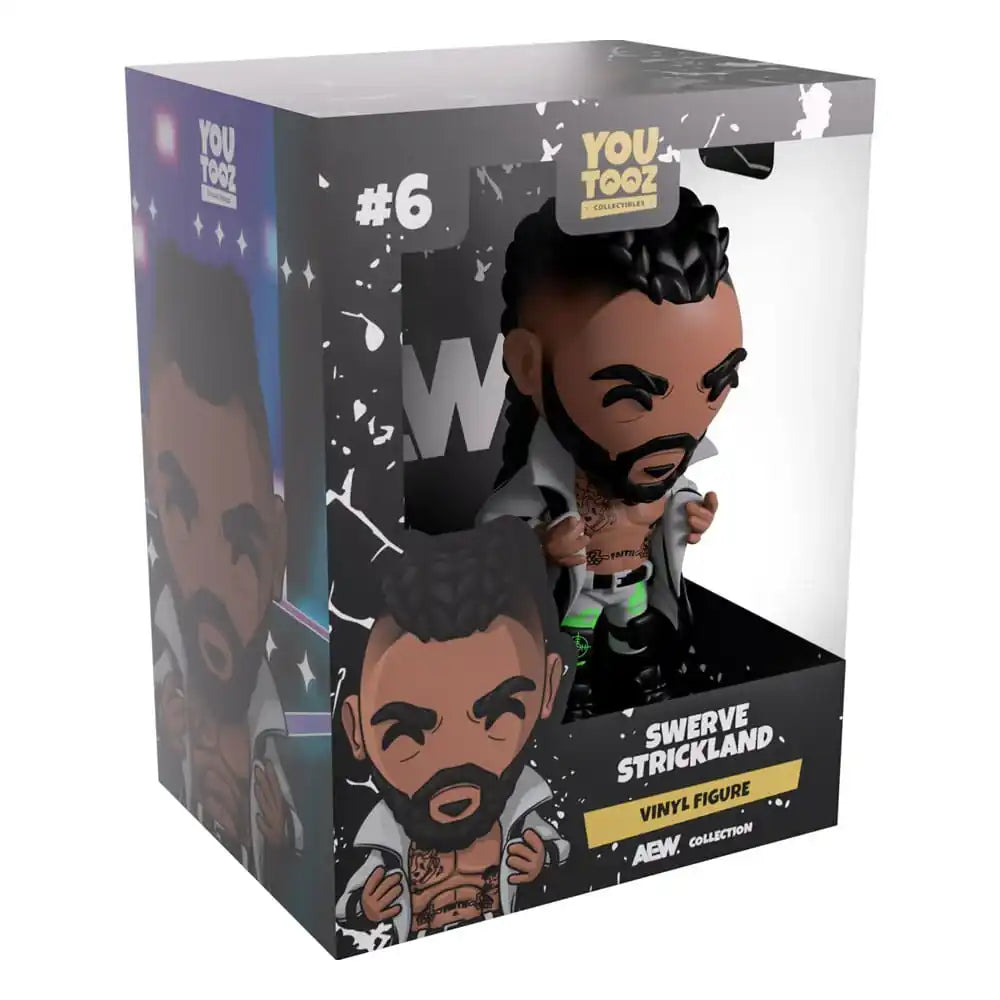 All Elite Wrestling Vinyl Figur Swerve Strickland 12 cm - Smalltinytoystore