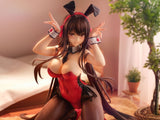Amakano 2+ PVC Statue 1/4 Yuuhi Kurohime Bunny Suit Ver. 32 cm - Smalltinytoystore