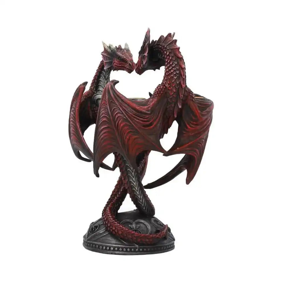 Anne Stokes Kerzenständer Dragon Heart Valentine's Edition 23 cm - Smalltinytoystore
