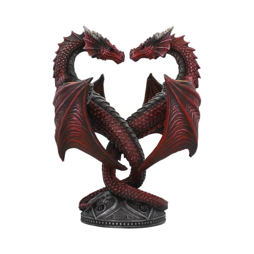 Anne Stokes Kerzenständer Dragon Heart Valentine's Edition 23 cm - Smalltinytoystore