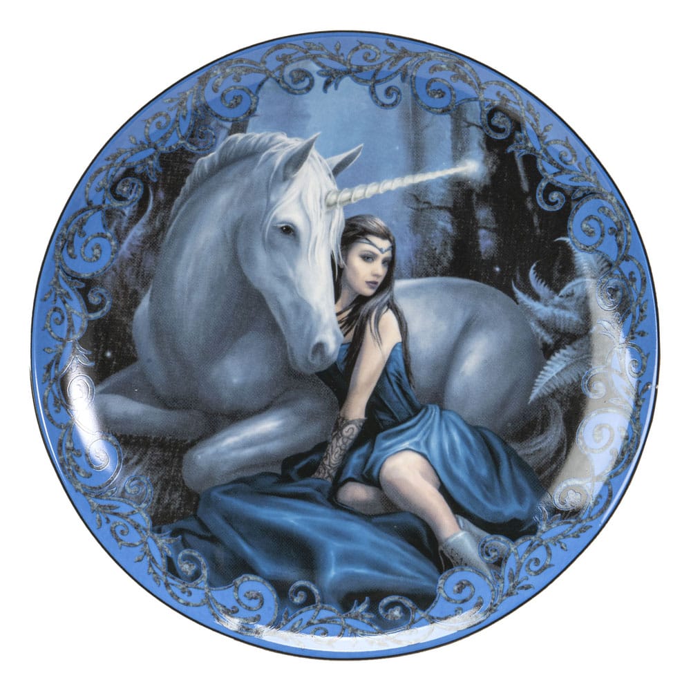 Anne Stokes Teller 4er-Pack Unicorn and Maiden - Smalltinytoystore