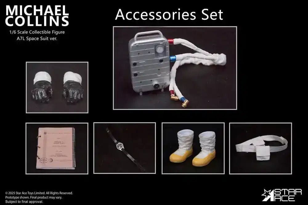 Apollo 11 Zubehör für 1/6 Actionfigur Michael Collins - Smalltinytoystore