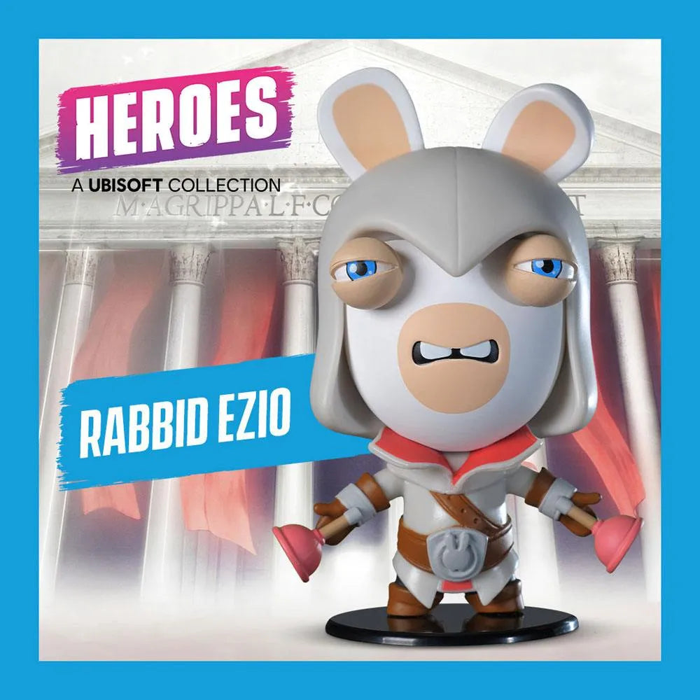 Assassin's Creed / Raving Rabbids Ubisoft Heroes Collection Chibi Figur Rabbid Ezio 10 cm - Smalltinytoystore