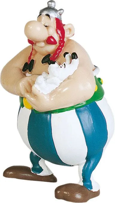 Asterix Figur Obelix mit Idefix 8 cm - Smalltinytoystore