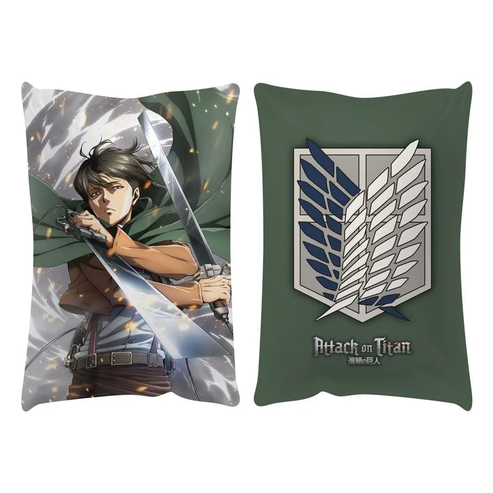 Attack on Titan Kissen Levi Attack 50 x 35 cm - Smalltinytoystore