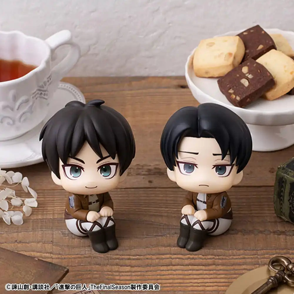 Attack on Titan Look Up PVC Statue Eren Jaeger & Levi Set (with gift) 11 cm - Smalltinytoystore