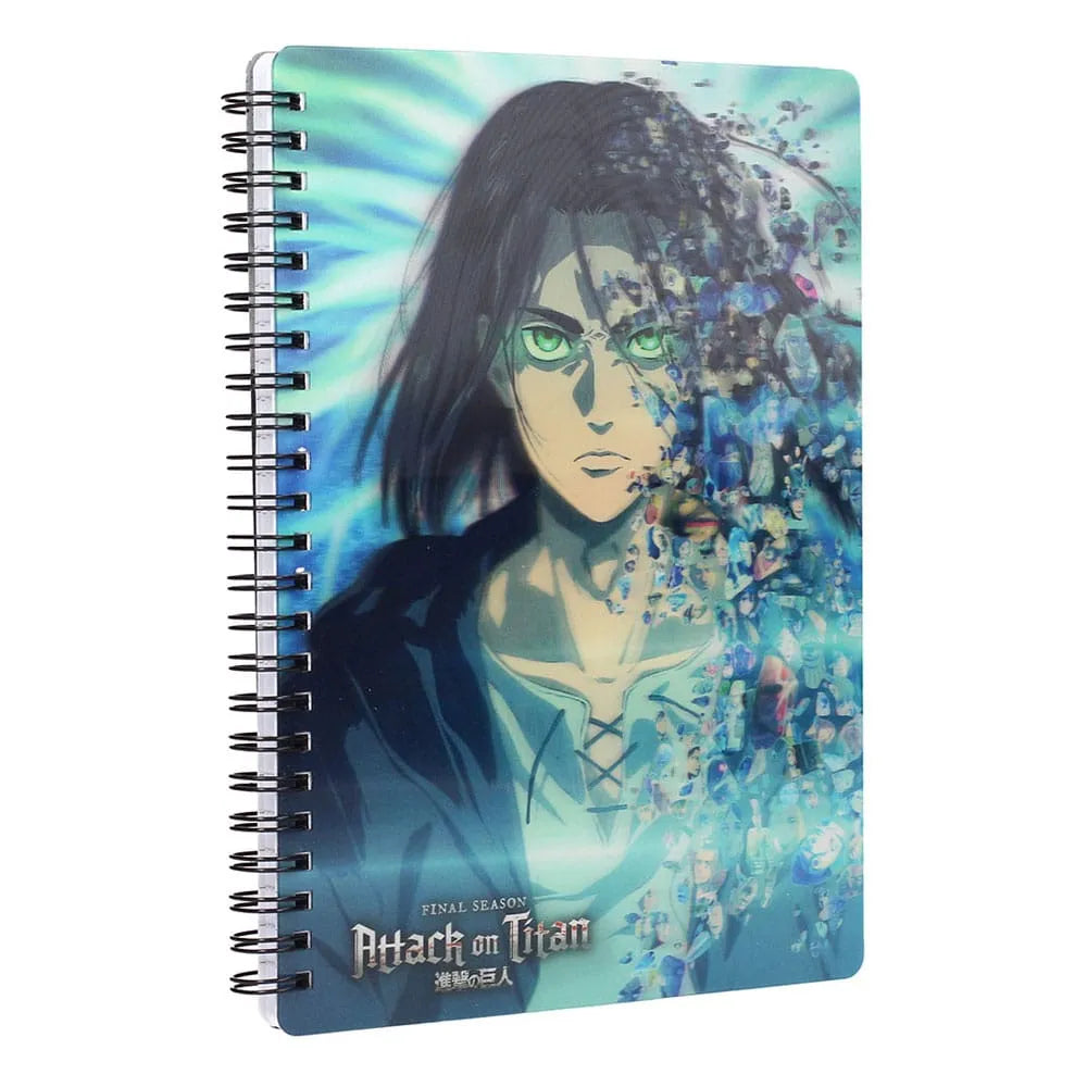 Attack on Titan Notizbuch mit 3D-Effekt Blue - Smalltinytoystore