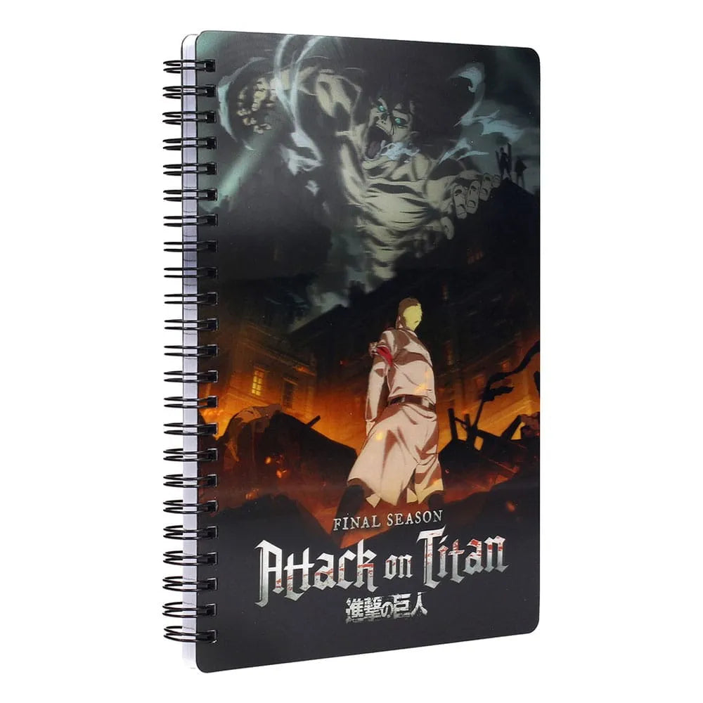 Attack on Titan Notizbuch mit 3D-Effekt Titan - Smalltinytoystore