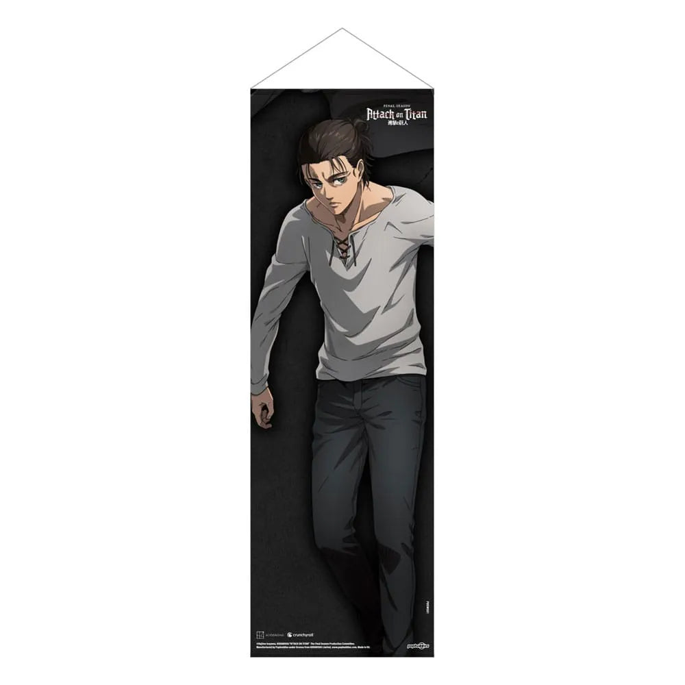 Attack on Titan Slim Wandrolle Eren Jaeger 30 x 90 cm - Smalltinytoystore