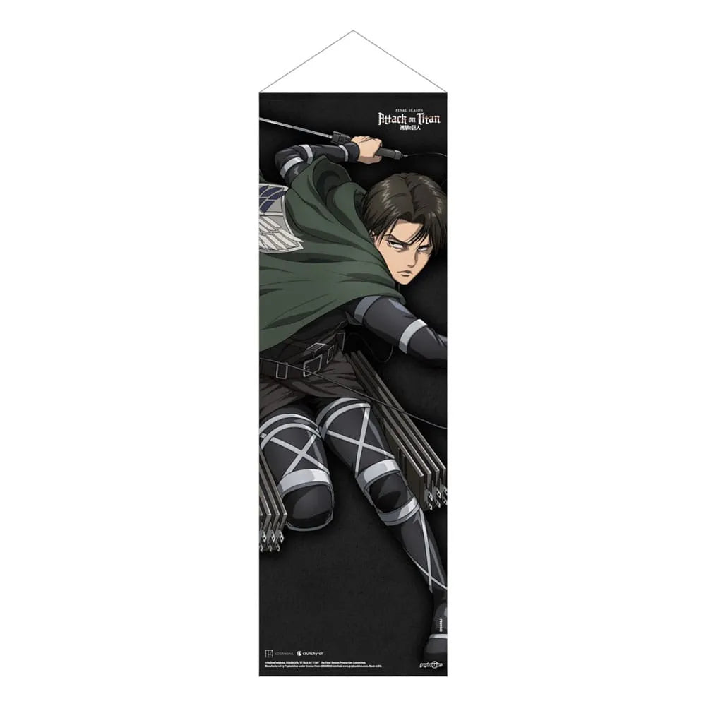 Attack on Titan Slim Wandrolle Levi 30 x 90 cm - Smalltinytoystore