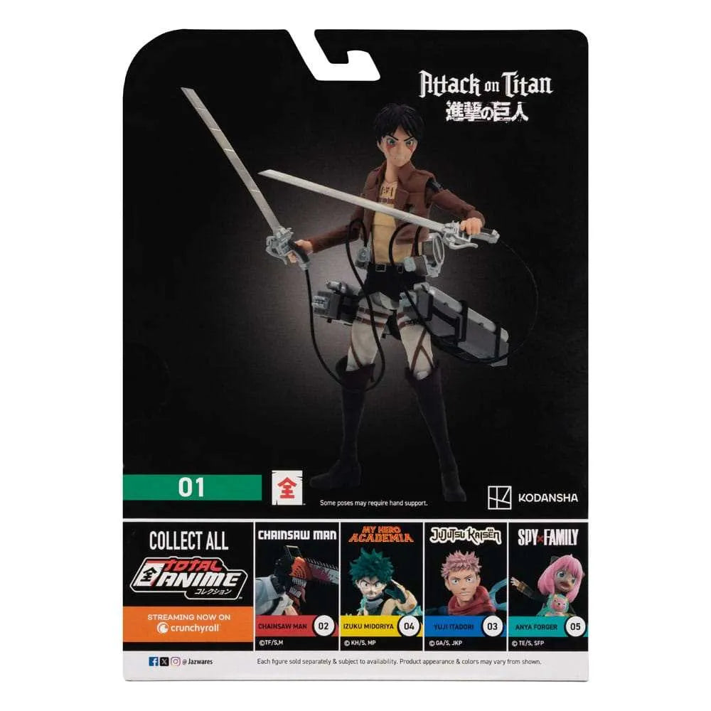 Attack on Titan Total Anime Actionfigur Eren Jaeger 17 cm - Smalltinytoystore