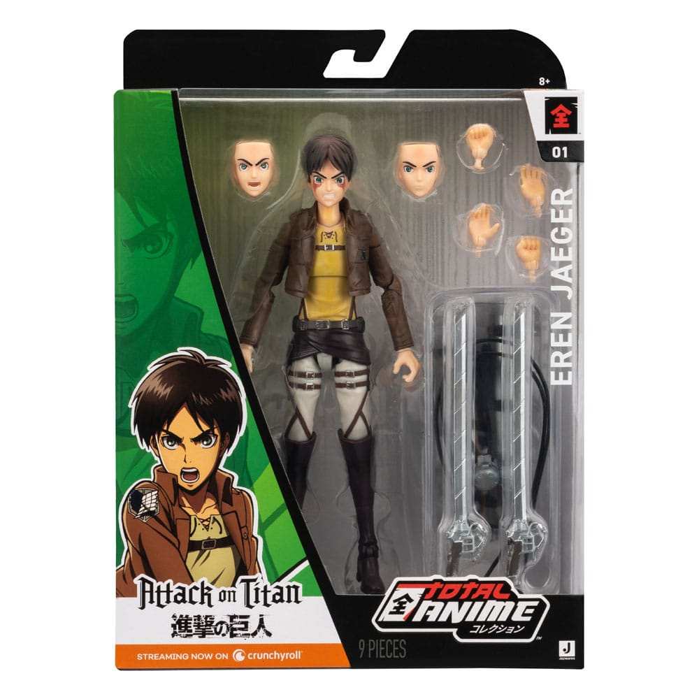 Attack on Titan Total Anime Actionfigur Eren Jaeger 17 cm - Smalltinytoystore