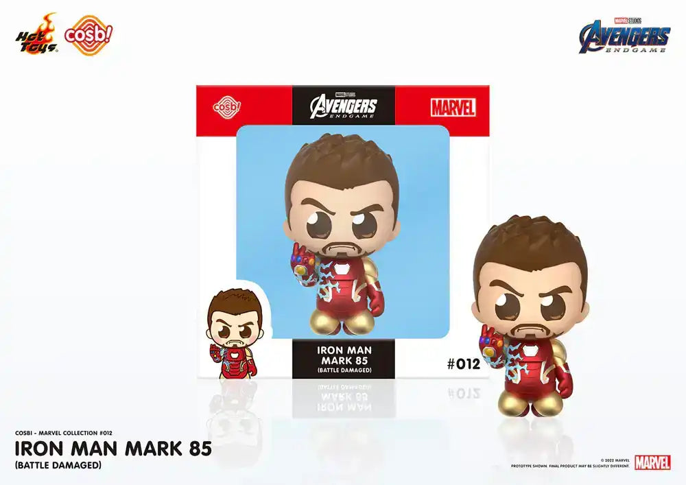 Avengers: Endgame Cosbi Minifigur Iron Man Mark 85 (Battle) 8 cm - Smalltinytoystore
