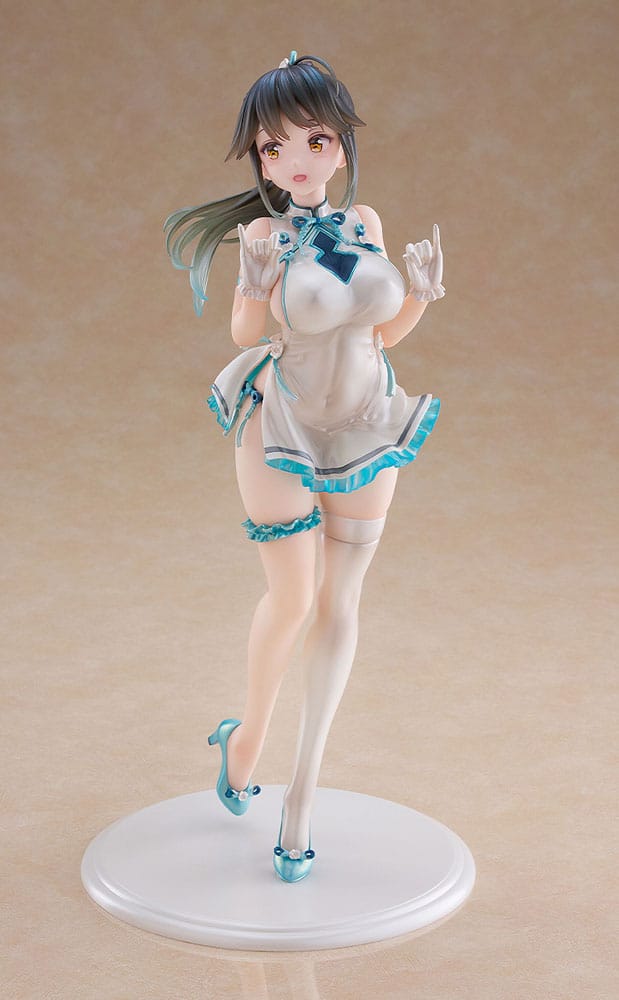 Avian Romance Pink Label 5 PVC Statue 1/6 Ponytail Girl: Qipao 29 cm - Smalltinytoystore