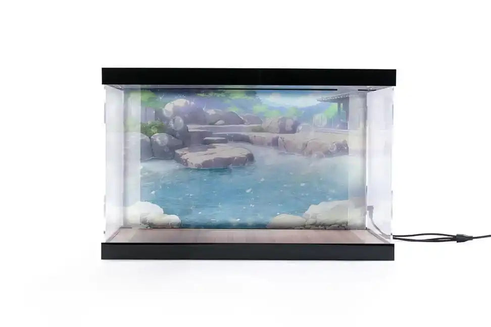 Azur Lane Acryl Display Case mit Beleuchtung für Figur Kashino Hot Springs Relaxation - Smalltinytoystore