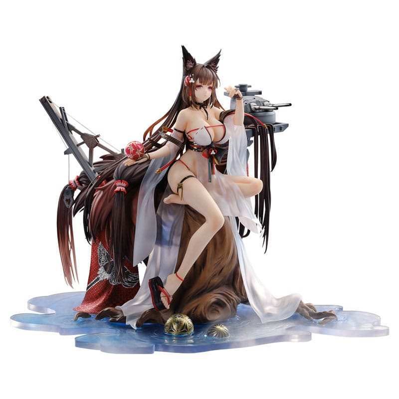 Azur Lane PVC Statue 1/7 Amagi Wending Waters Serene Lotus Ver. Acrylic Special Edition w/Display 25 cm - Smalltinytoystore