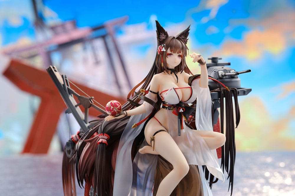 Azur Lane PVC Statue 1/7 Amagi Wending Waters Serene Lotus Ver. Acrylic Special Edition w/Display 25 cm - Smalltinytoystore