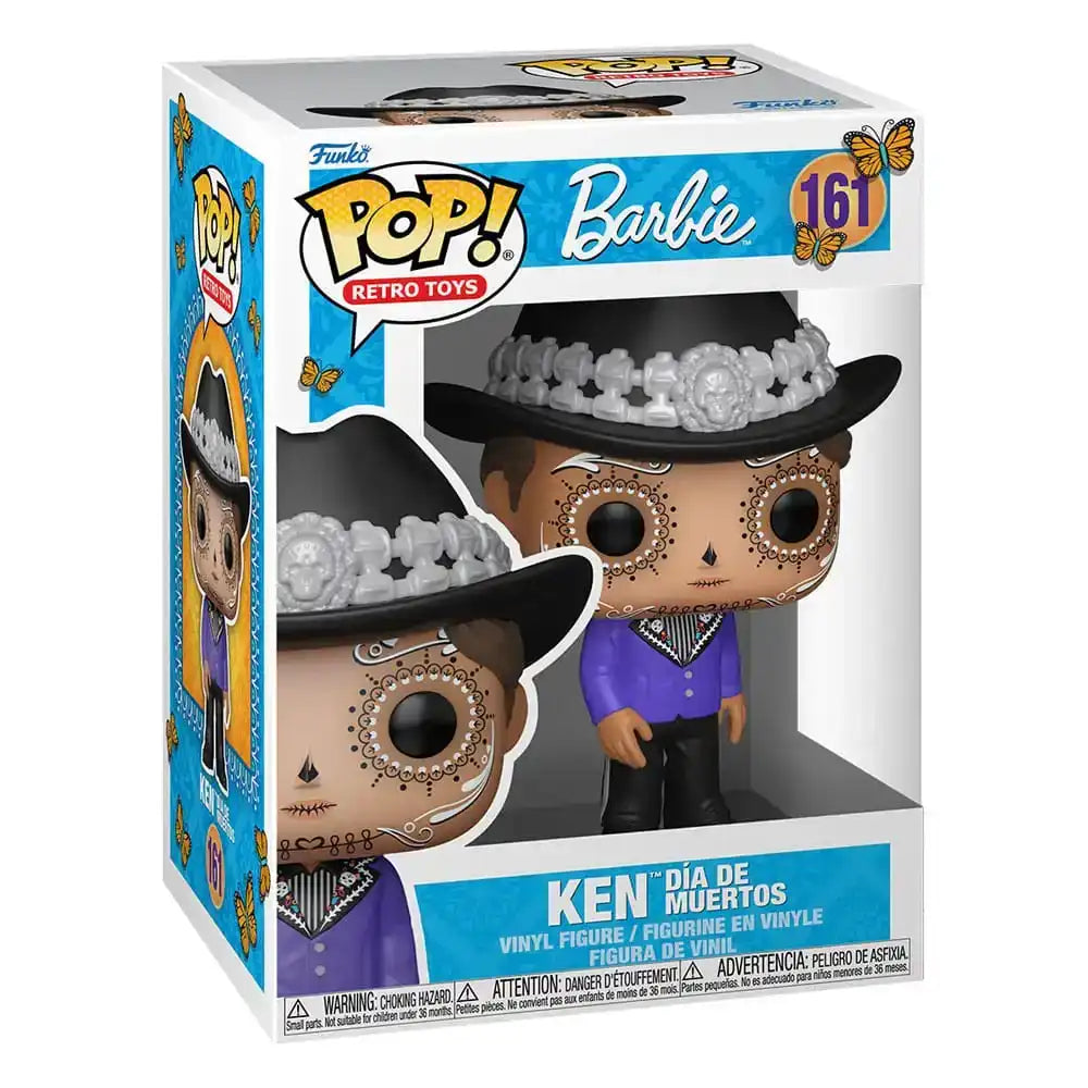Barbie POP! Retro Toys Vinyl Figur Ken Dia de los Muertos 9 cm - Smalltinytoystore