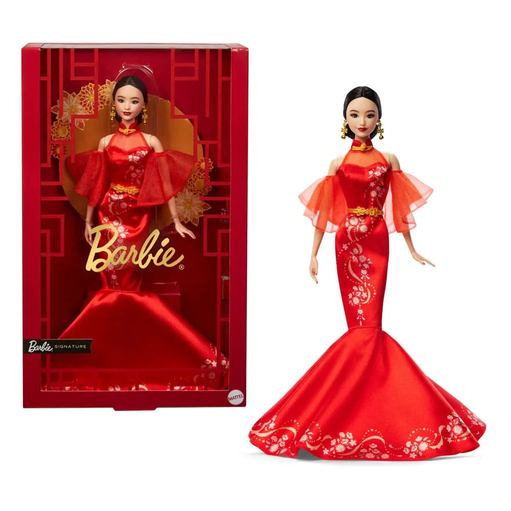 Barbie Signature Puppe Lunar New Year with Qipao Dress - Smalltinytoystore