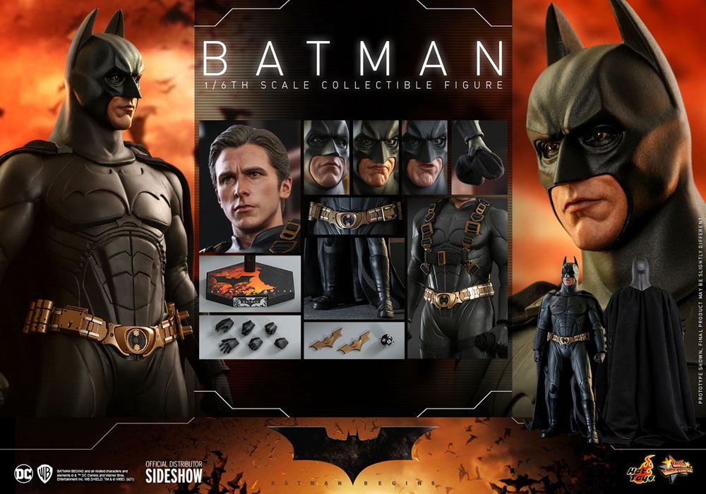 Batman Begins Movie Masterpiece Actionfigur 1/6 Batman Hot Toys Exclusive 32 cm - Smalltinytoystore